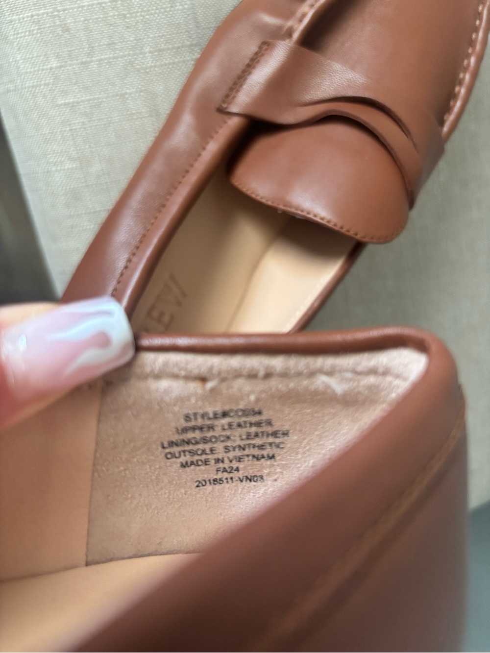J.Crew Maison Ruched Penny Loafers Women’s 9 English Saddle Brown Leather - Picture 5 of 5